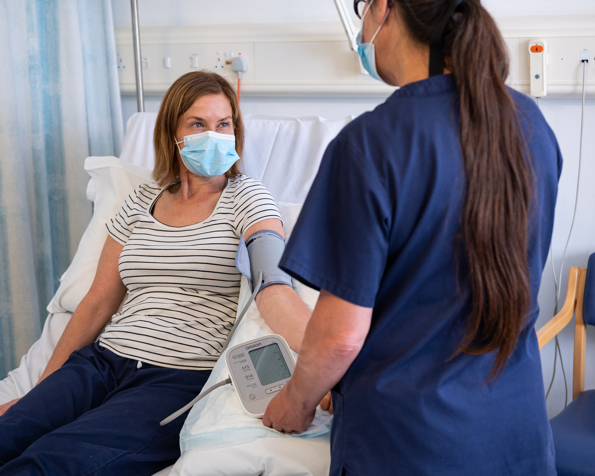 A Participant having Blood Pressure taken